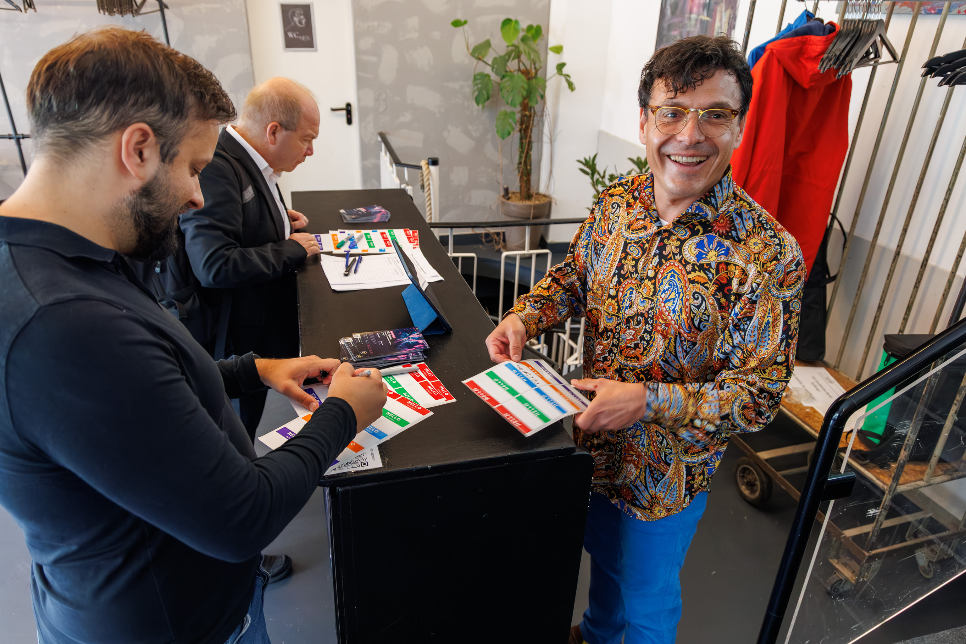 Attendees checking in at the XR Futures Conference 2026 registration desk