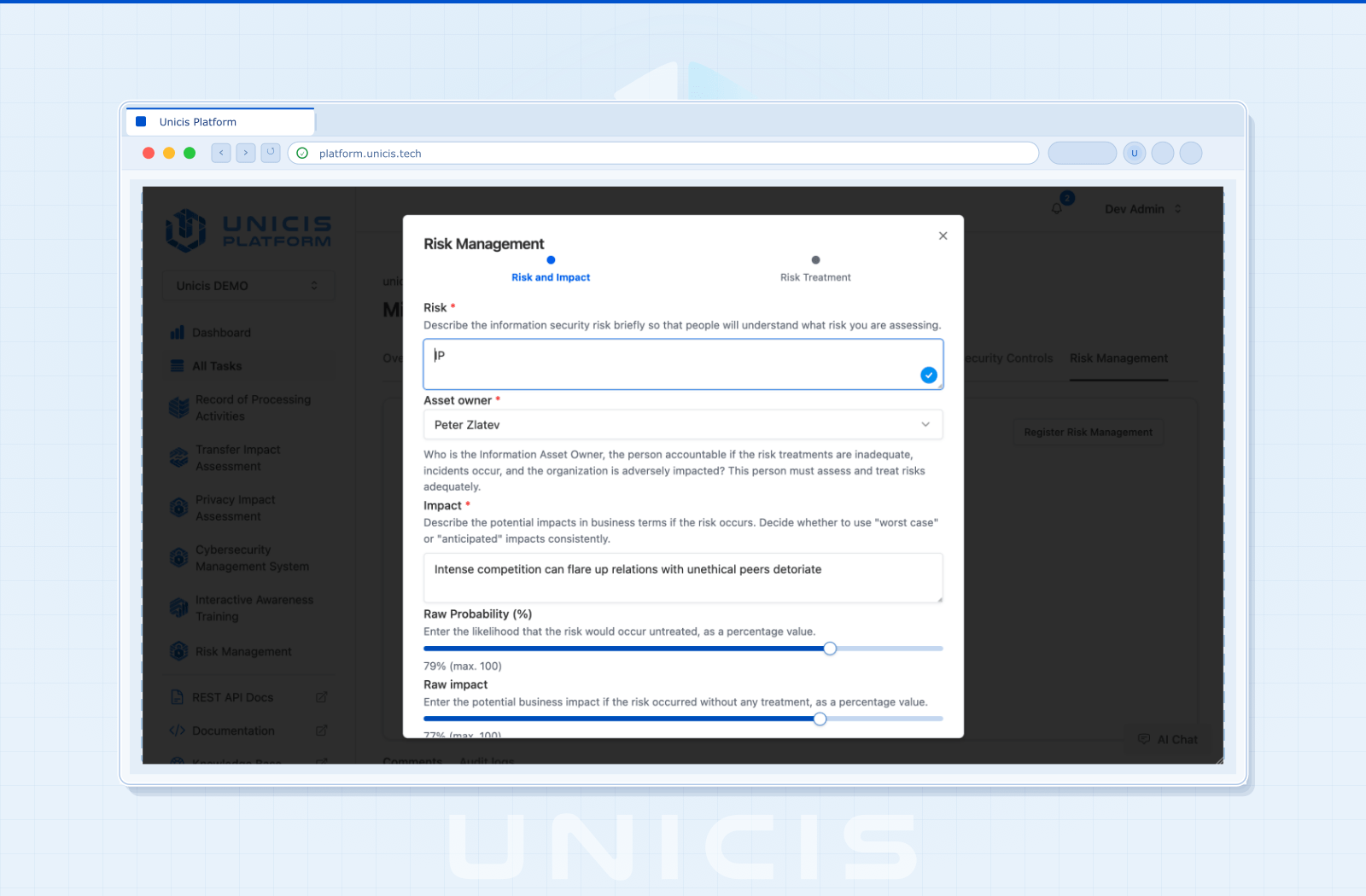 Comprehensive Risk Register (15+ Fields)