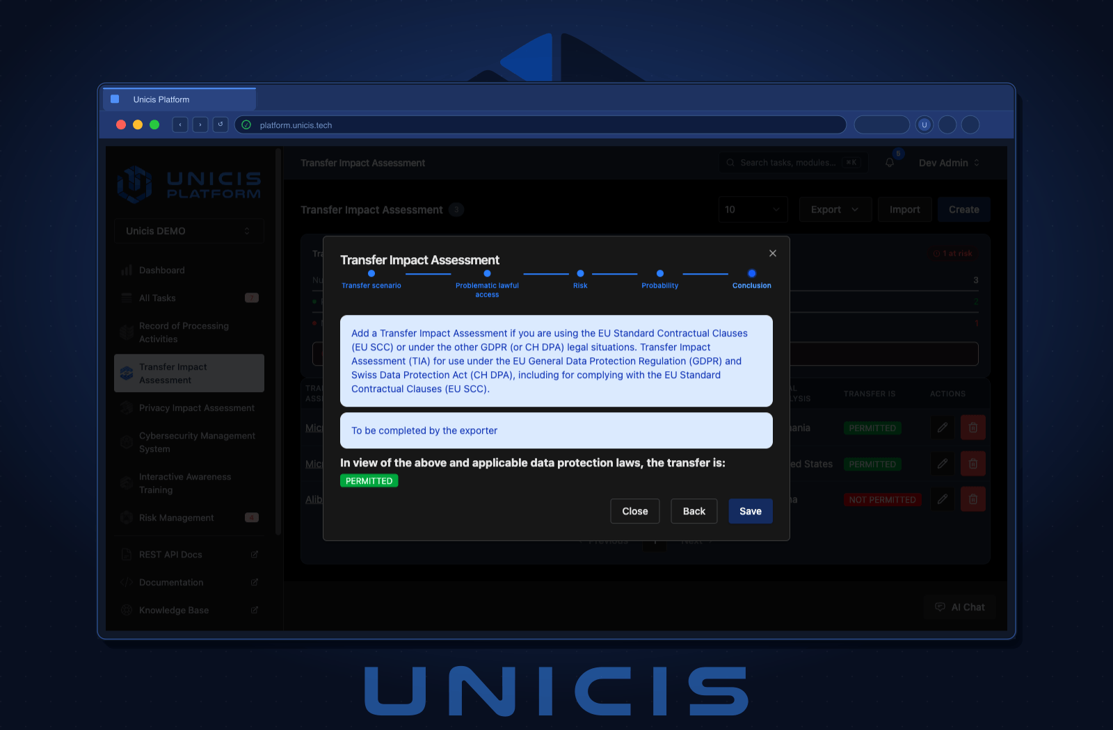 SCC Compliance Built-In
