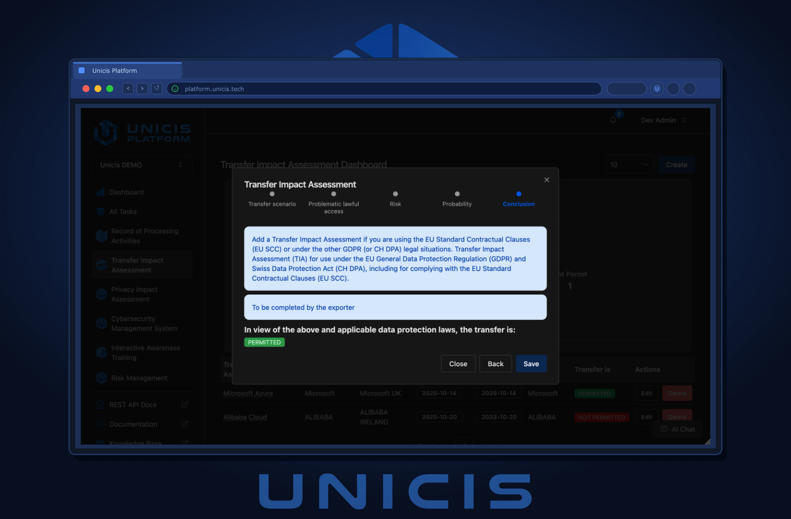 SCC Compliance Built-In
